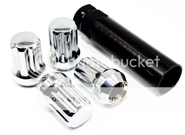 20 14x15 Chrome Spline Drive Tuner Wheel Lug Nuts Ford Mustang 2015 2019 Ebay 1660